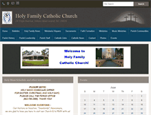 Tablet Screenshot of holyfamilyhhi.org